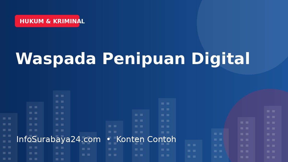 Polisi Imbau Warga Waspadai Modus Penipuan Digital yang Semakin Beragam