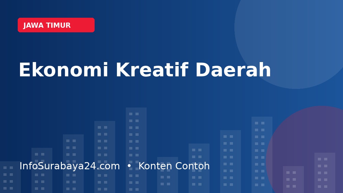 Kolaborasi Daerah di Jawa Timur Dorong Penguatan Ekonomi Kreatif