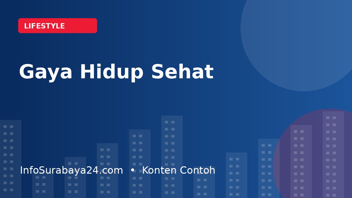 Gaya Hidup Sehat Makin Diminati Warga Perkotaan